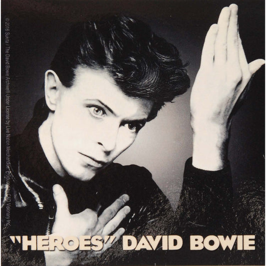 David Bowie Heroes Sticker Front