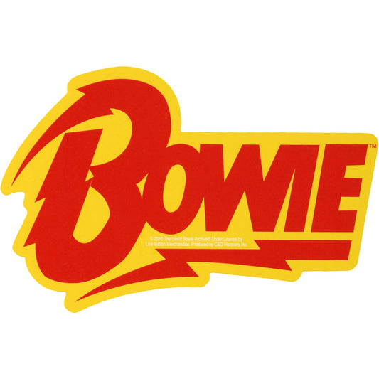 David Bowie Bolt Logo Sticker Front