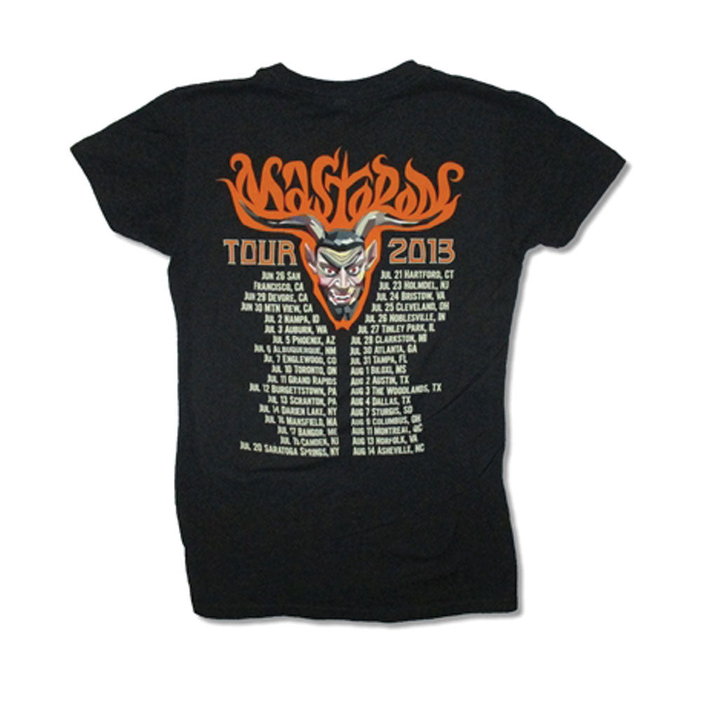 Mastodon Devil 2013 Tour Junior Top Back