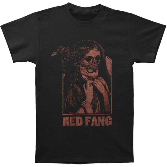 Red Fang Crow Lady Black Slim Fit T-shirt Front