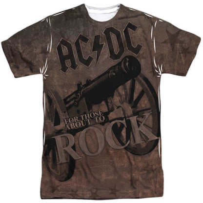 AC/DC We Salute You 100% Poly Front/Back Print Sublimation T-shirt