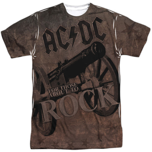 AC/DC We Salute You 100% Poly Front/Back Print Sublimation T-shirt