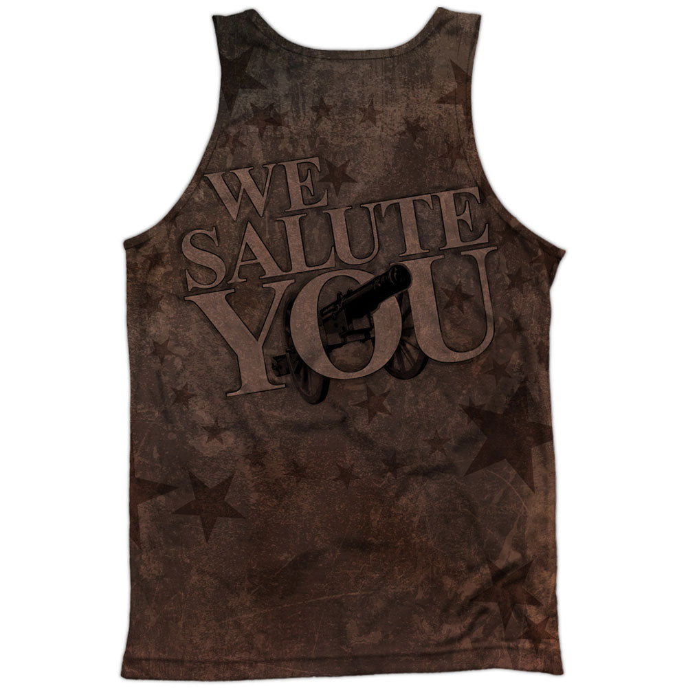 AC/DC We Salute You 100% Poly Front/Back Print Mens Tank Back
