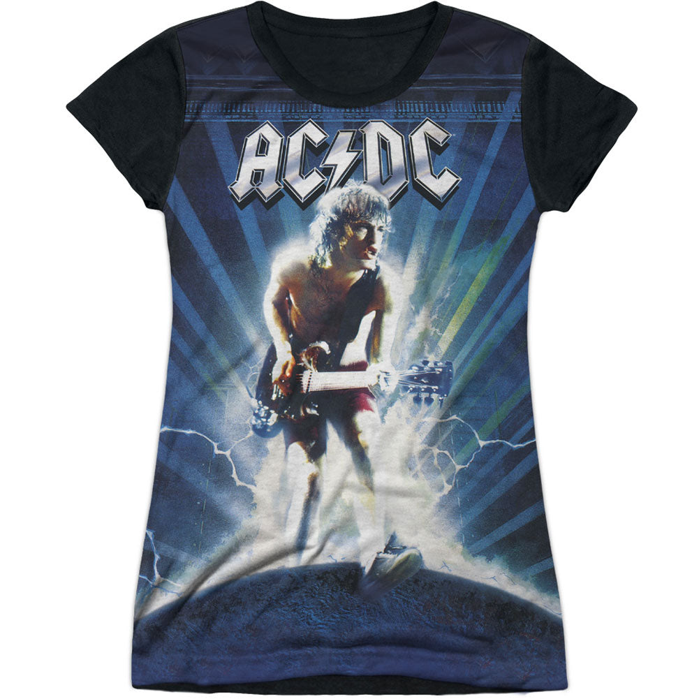 AC/DC Lightning Sublimation Junior Top Front
