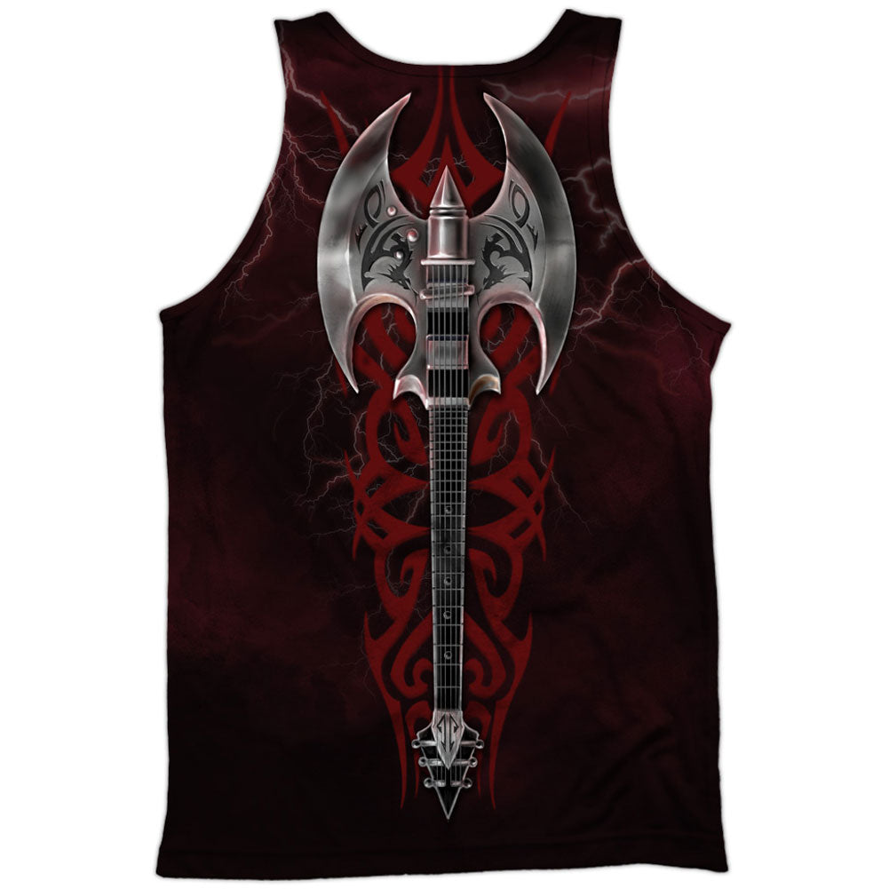 Rock God 100% Poly Front/Back Print Mens Tank