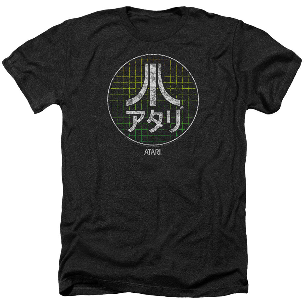 Atari Japanese Grid Adult Heather 40% Poly T-shirt