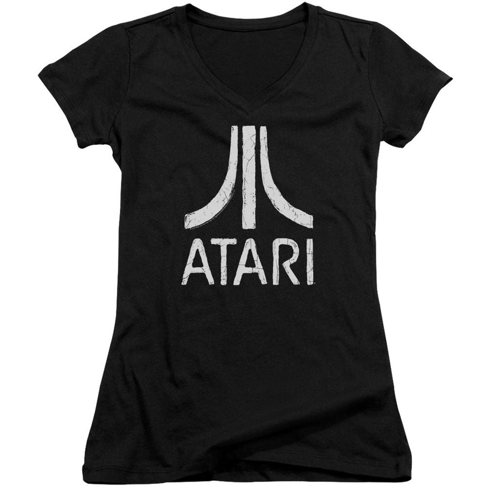 Atari Rough Logo Cap Sleeve Junior Top Front