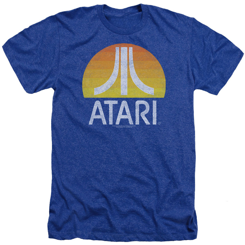 Atari Sunrise Eroded Adult Heather 40% Poly T-shirt