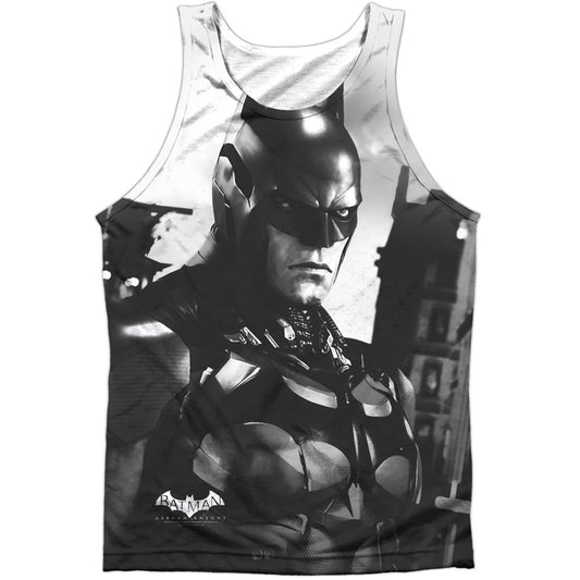 Batman Arkham Contrast 100% Poly Mens Tank