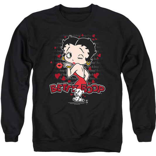 Betty Boop Classic Kiss Adult Sweatshirt Front