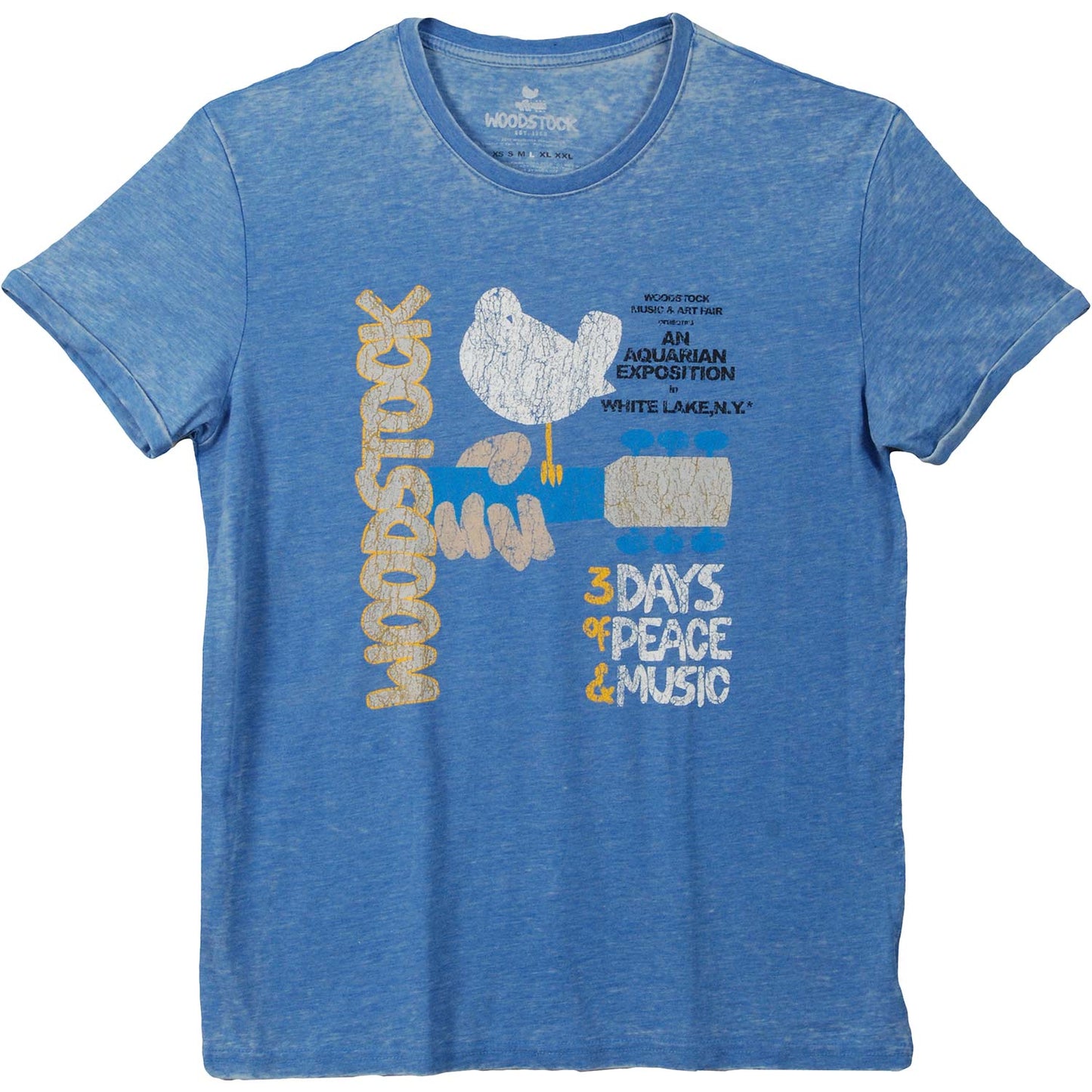 Woodstock Classic Vintage Poster Vintage T-shirt Front