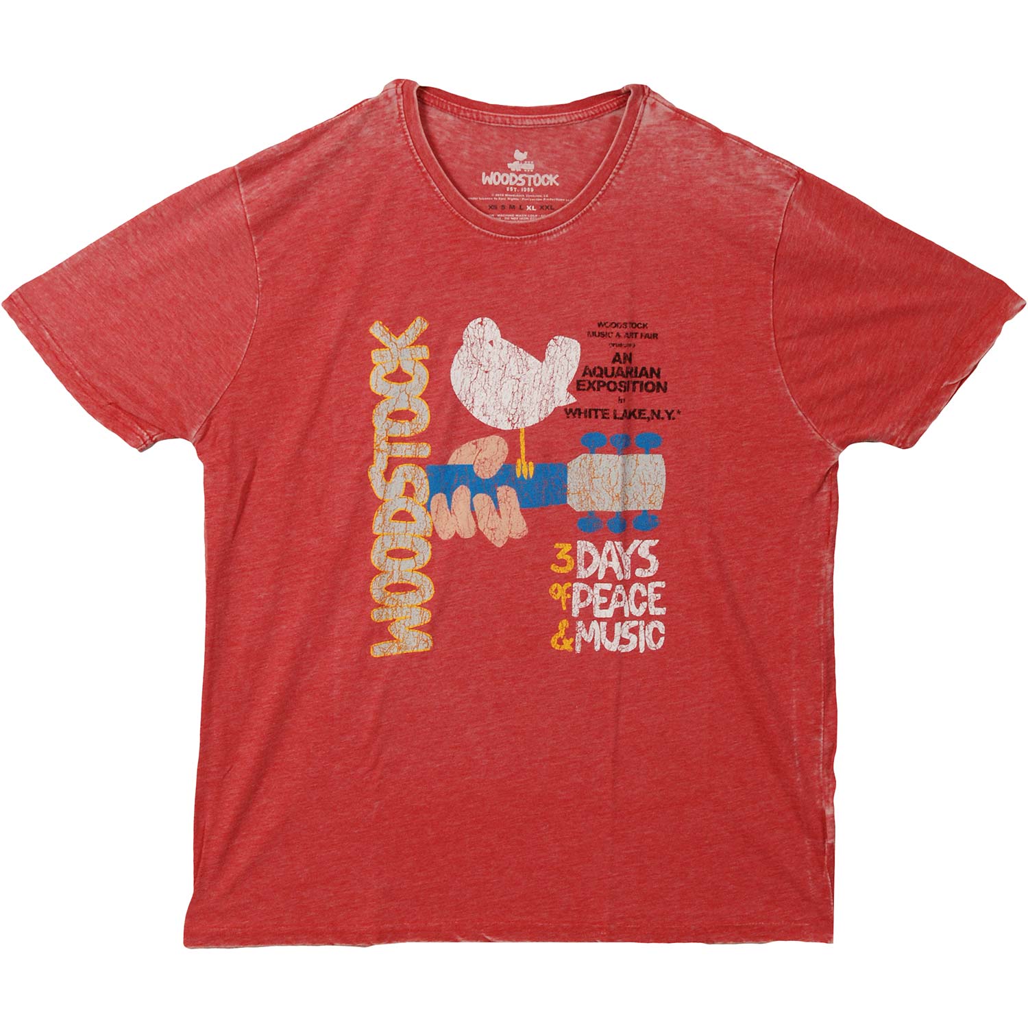 Woodstock Classic Vintage Poster Vintage T-shirt Front