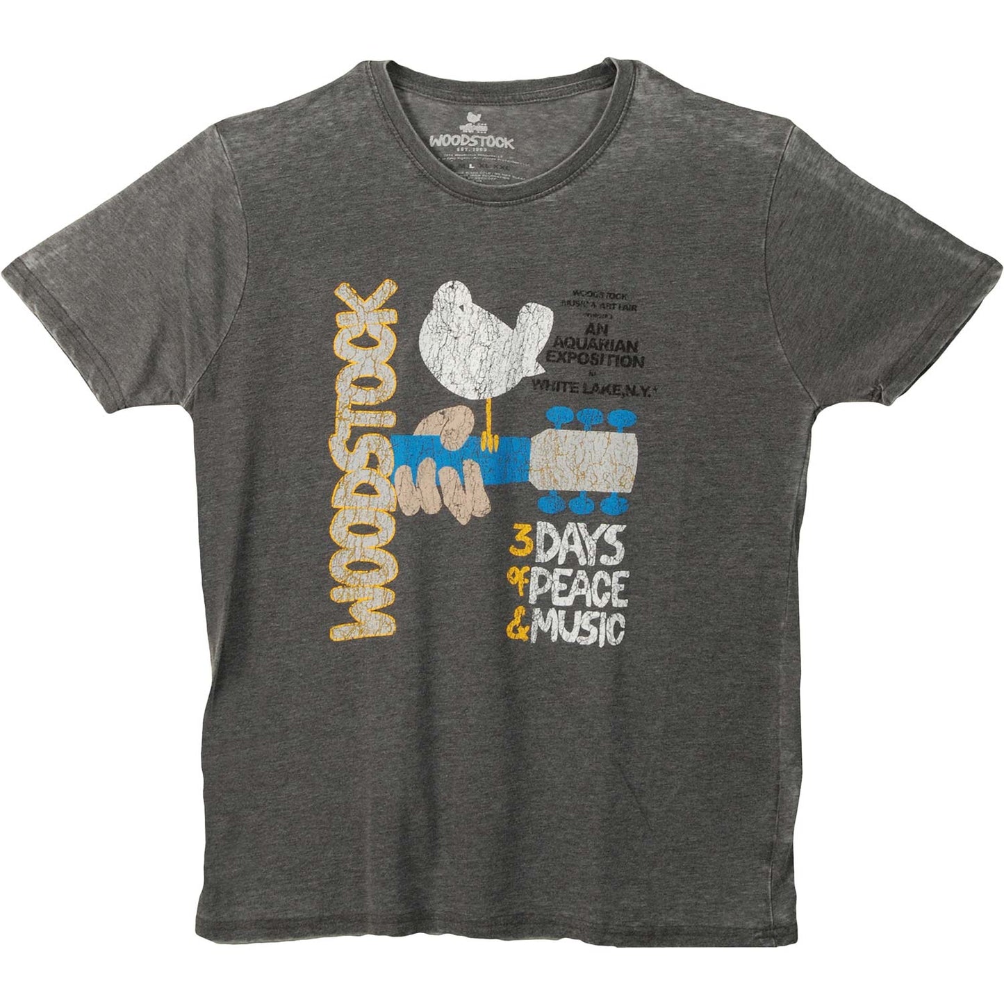 Woodstock Classic Vintage Poster Vintage T-shirt Front