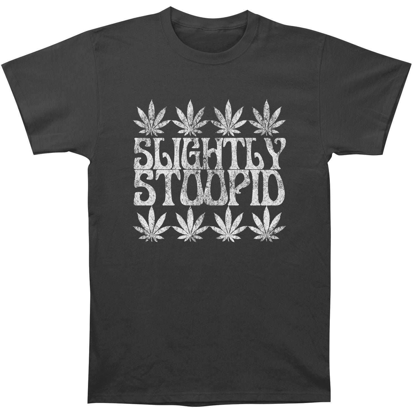 Slightly Stoopid Rasta Weed Leaves Slim Fit T-shirt Front