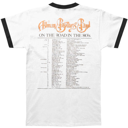 Allman Brothers Summer Tour 81 Mens Ringer T Slim Fit T-shirt Back