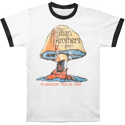 Allman Brothers Summer Tour 81 Mens Ringer T Slim Fit T-shirt Front