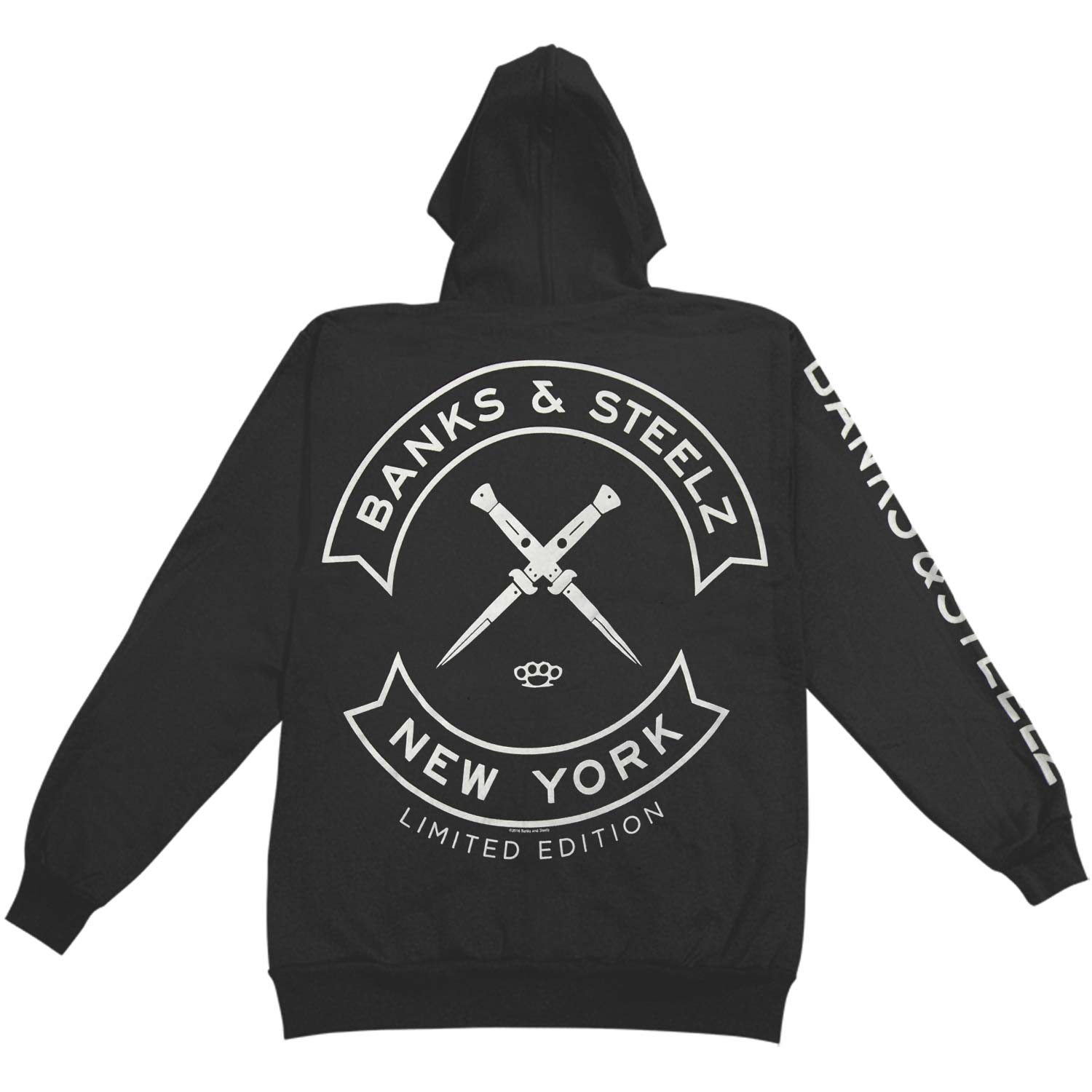 Banks & Steelz Switchblade P/O Hoodie Hooded Sweatshirt Back
