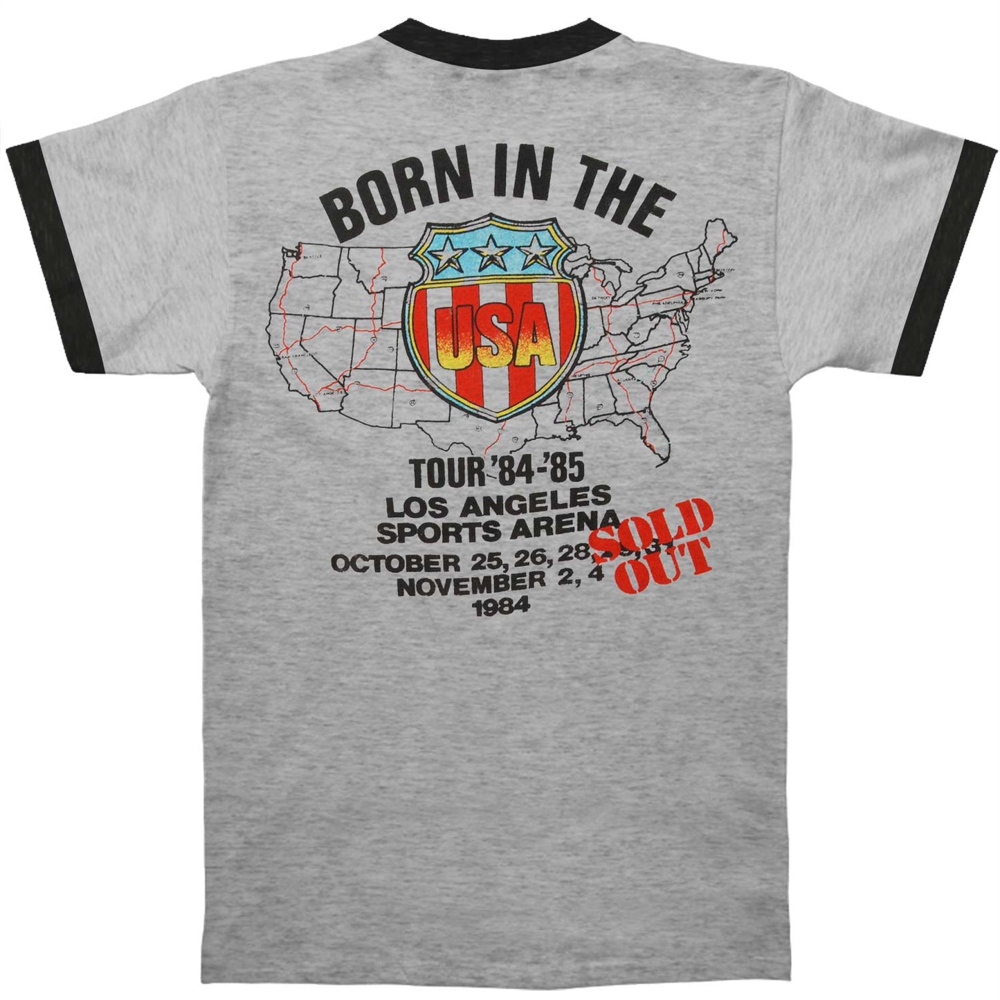 Pink Car Tin He Gy/Bk Ringer T Slim Fit T-shirt