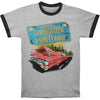 Pink Car Tin He Gy/Bk Ringer T Slim Fit T-shirt