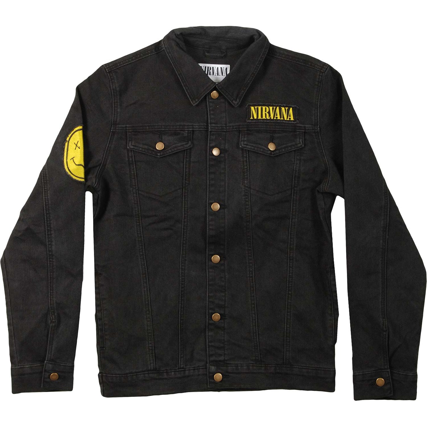 Nirvana Smile Patches Denim Jacket Denim Jacket Front
