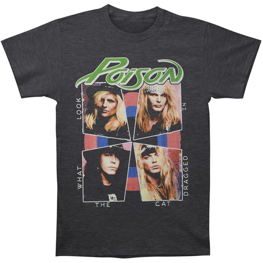 Poison Cat Dragged In Slim Fit T-shirt Front