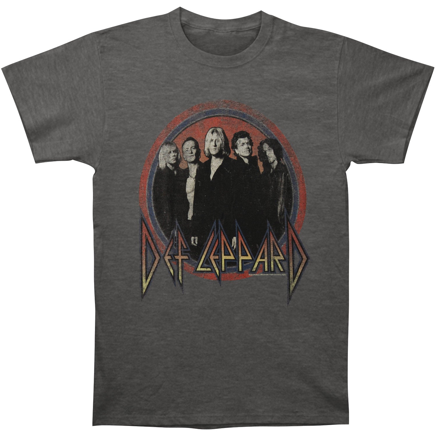 Def Leppard Circles Slim Fit T-shirt Front