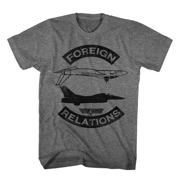 Top Gun Foreign Relations Slim Fit T-shirt Front