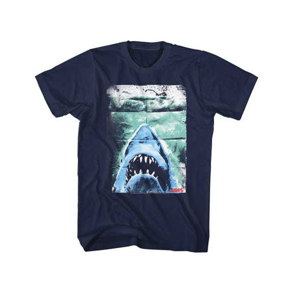 Jaws Folded Poster Slim Fit T-shirt Front