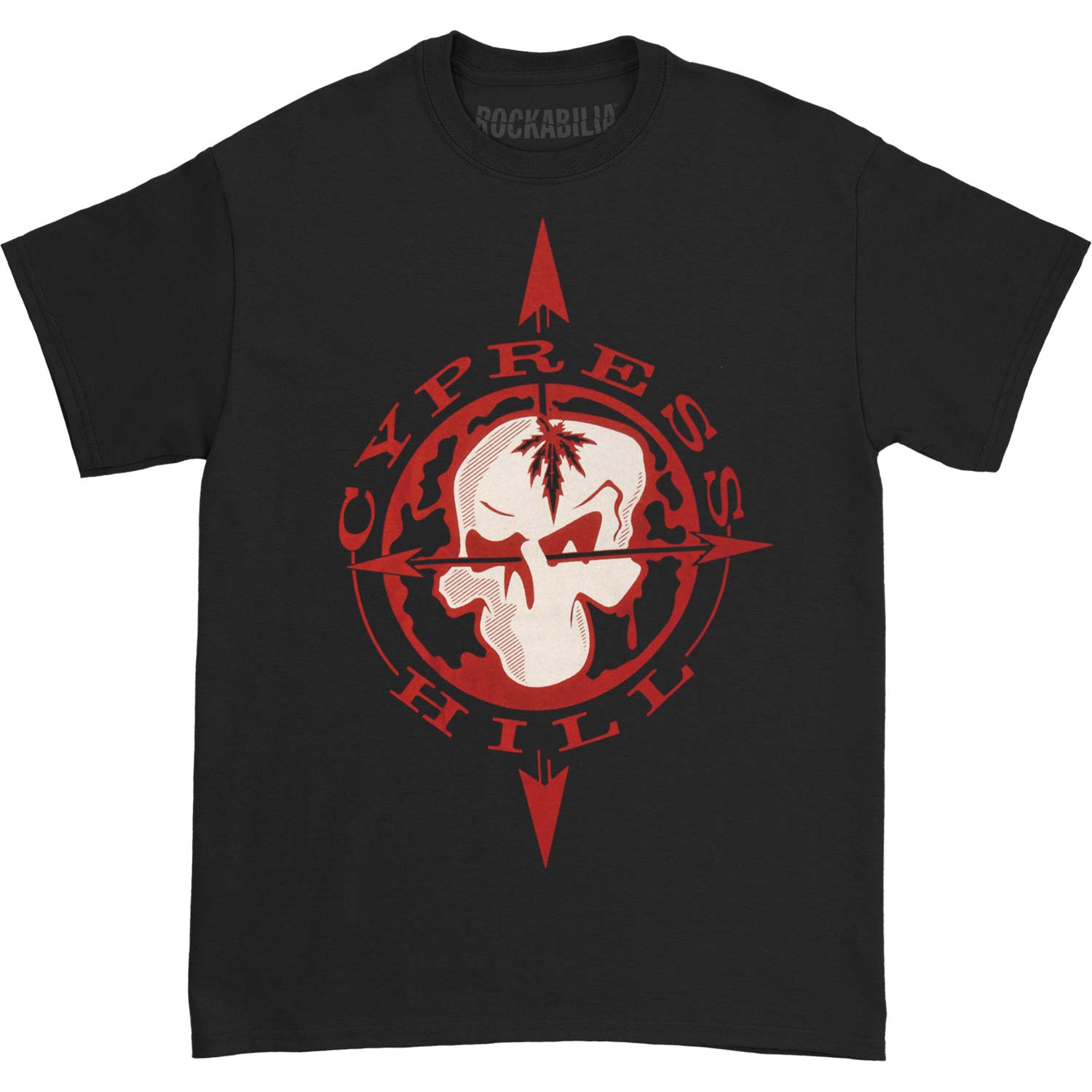 Cypress Hill Skull & Compass T-shirt Front