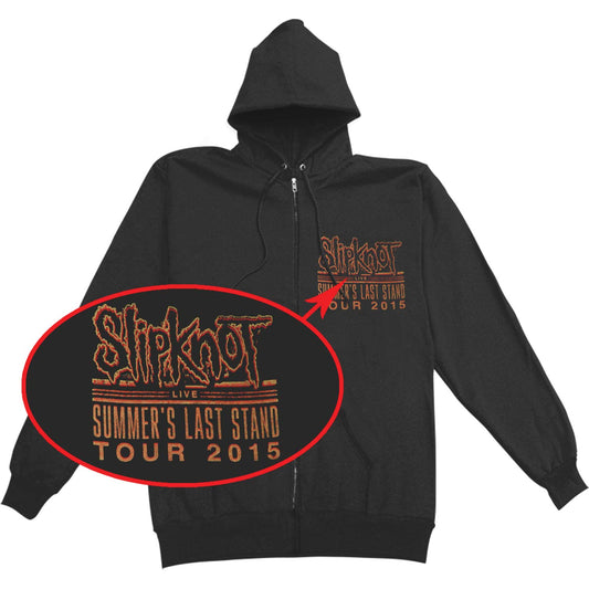 Slipknot Blurred Vision 2015 Tour Zippered Hooded Sweatshirt