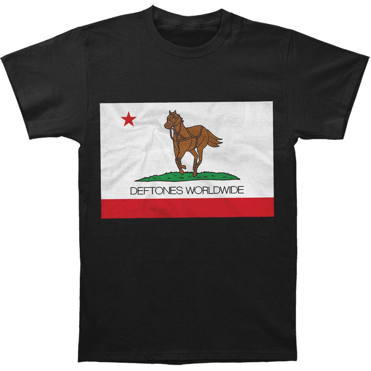 Deftones Cali Flag T-shirt Front
