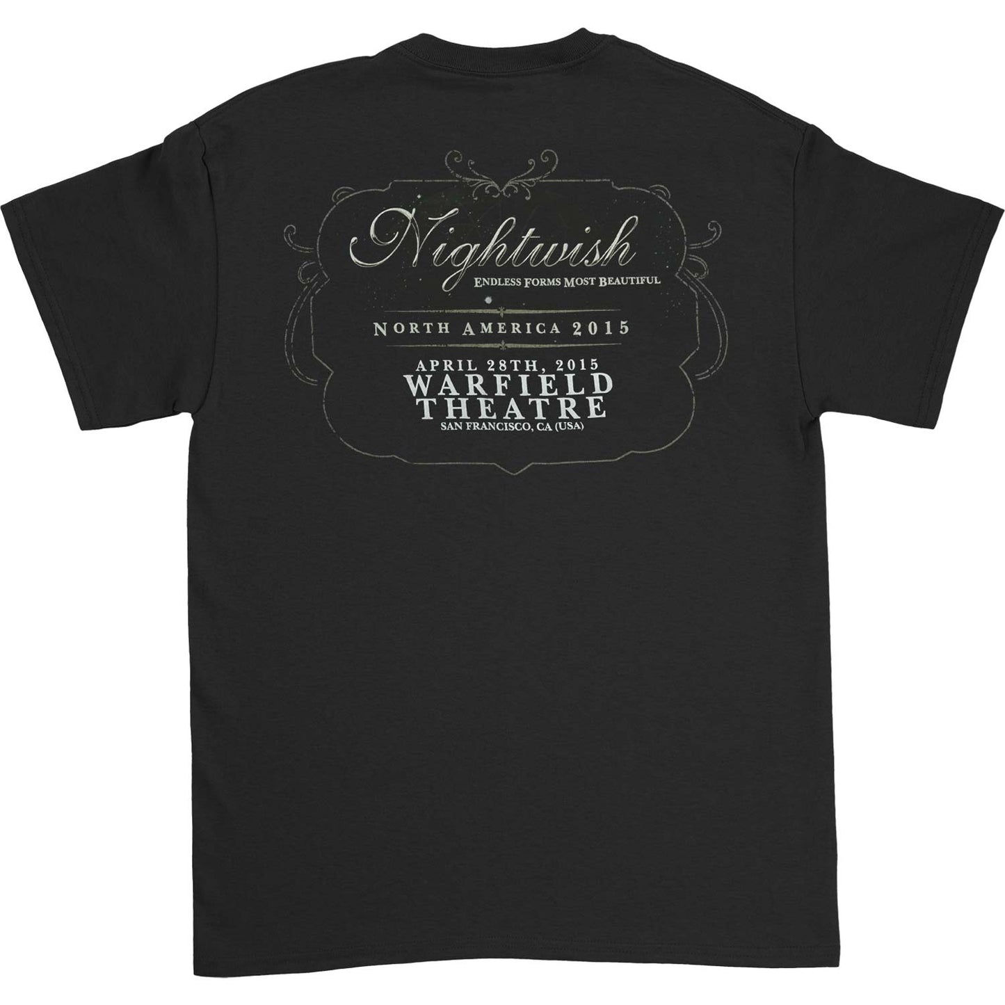 Nightwish April 28th Warfield T-shirt Back