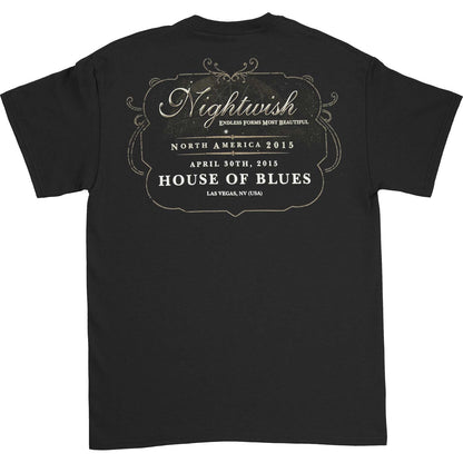 Nightwish April 30th House Of Blues Las Vegas T-shirt Back