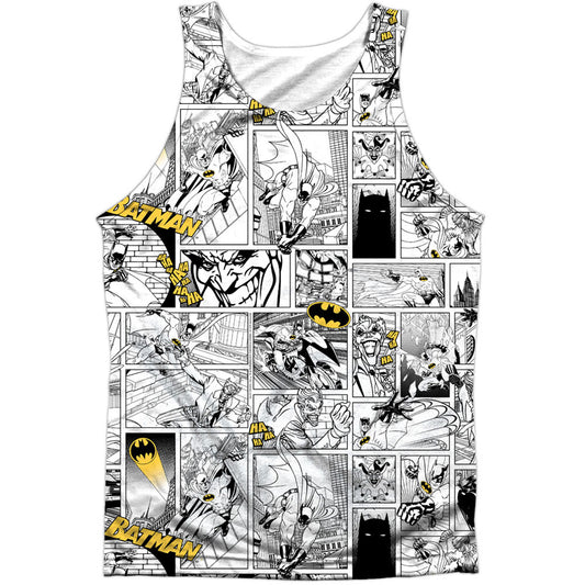 Batman Comic All Over 100% Poly Mens Tank