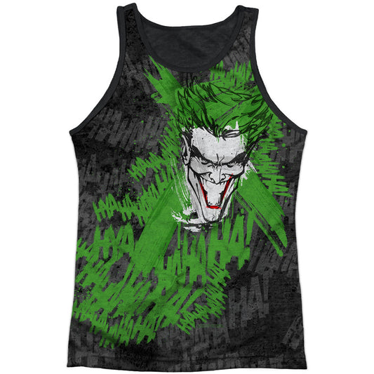 Batman What's So Funny Black Back Mens Tank