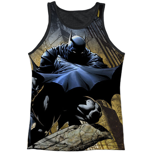 Batman In Shadow Black Back Mens Tank