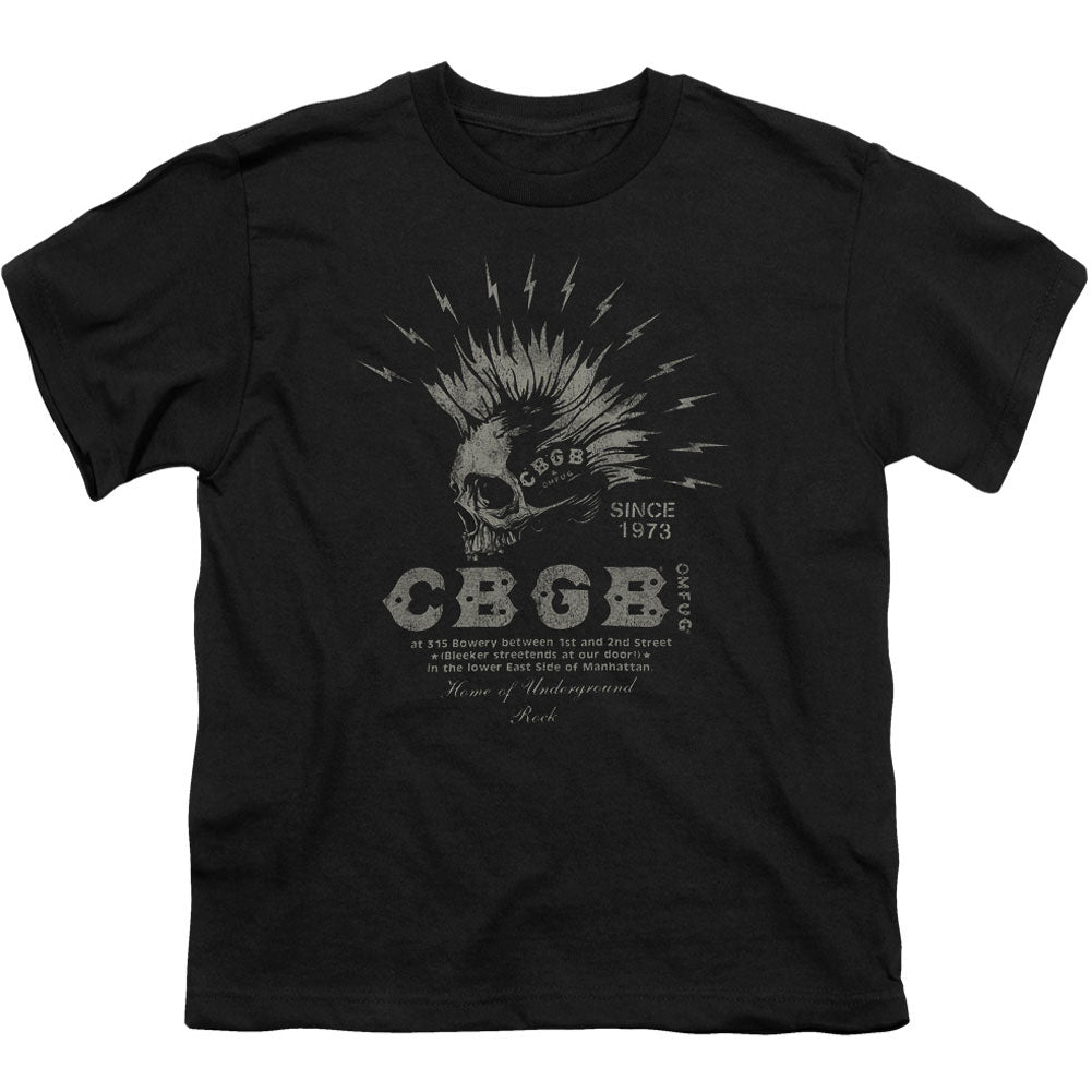 Cbgb Electric Skull Youth T-shirt