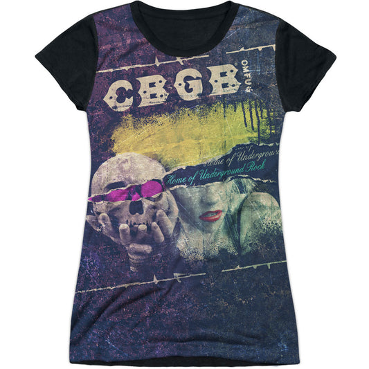 Cbgb Torn Sublimation Junior Top