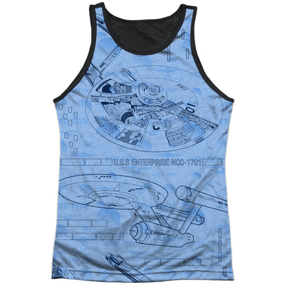 Blue Print Black Back Mens Tank