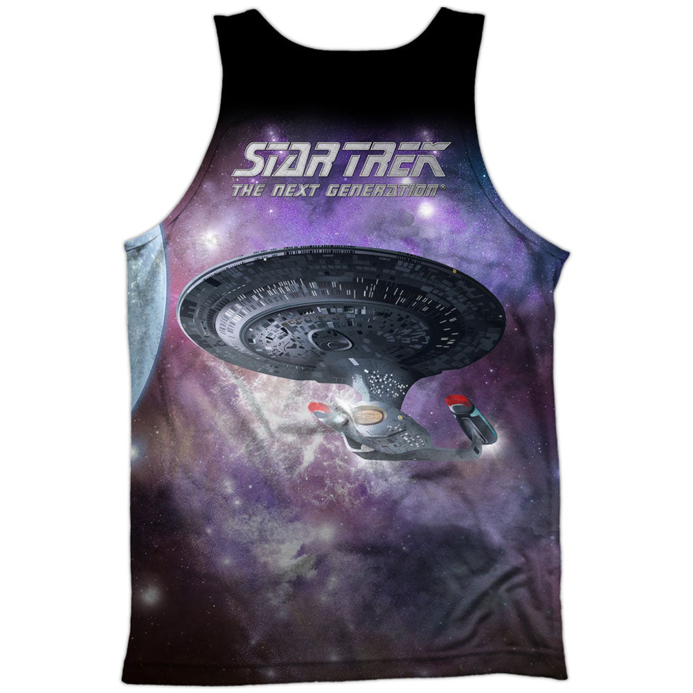 Star Trek Tng 100% Poly Front/Back Print Mens Tank