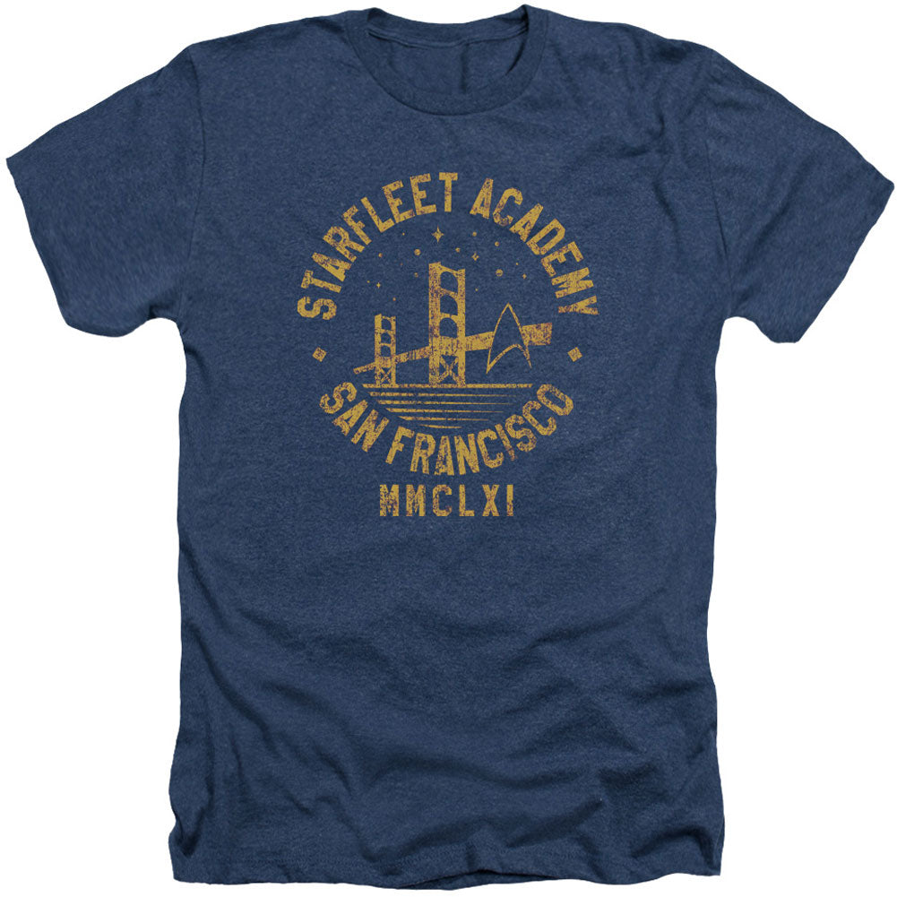 Star Trek Collegiate Bridge Adult Heather 40% Poly T-shirt