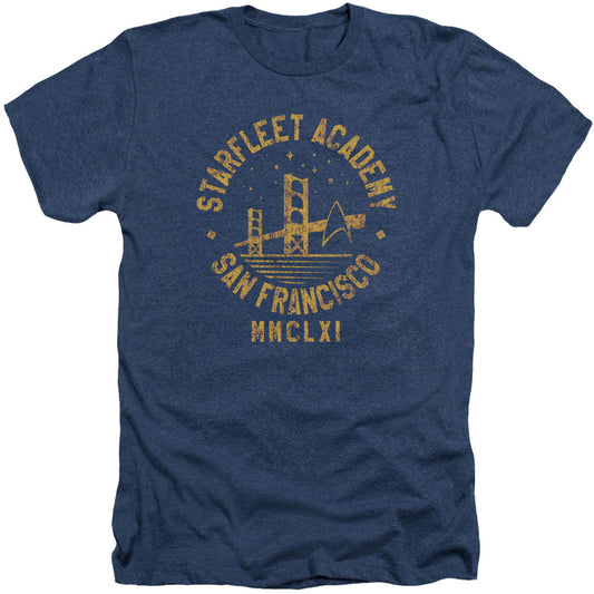 Star Trek Collegiate Bridge Adult Heather 40% Poly T-shirt