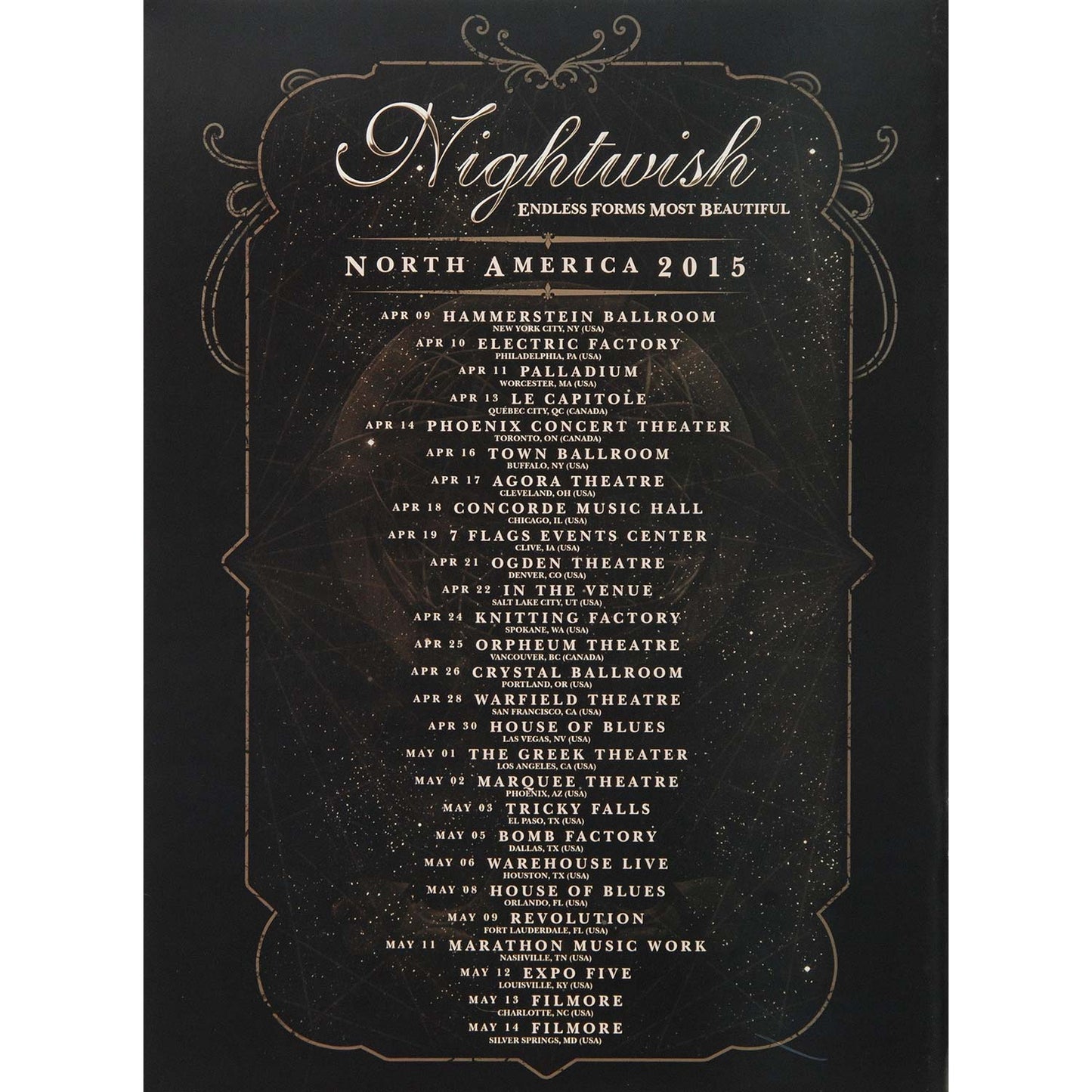 Nightwish Tour Program Tour Book Back