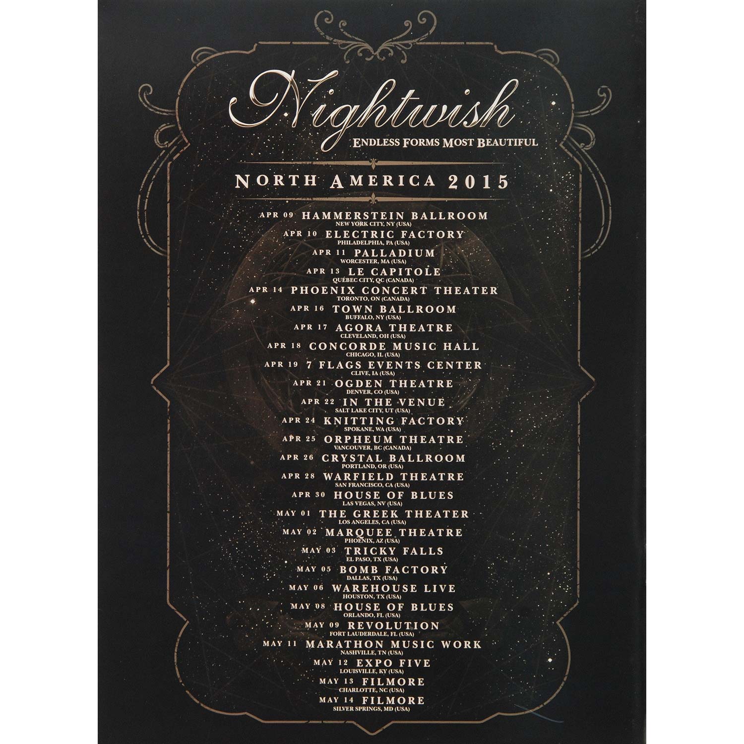 Nightwish Tour Program Tour Book Back
