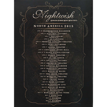 Nightwish Tour Program Tour Book Back