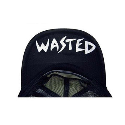 Municipal Waste Logo Wasted Trucker Hat Trucker Cap Back