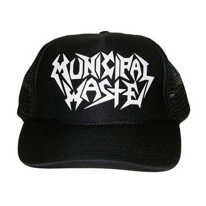 Municipal Waste Logo Wasted Trucker Hat Trucker Cap Front