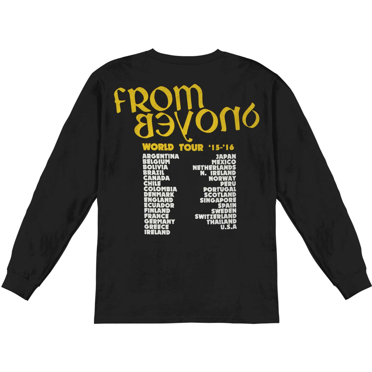 Enforcer Reapers From Beyond '15-'16 Tour Long Sleeve Back