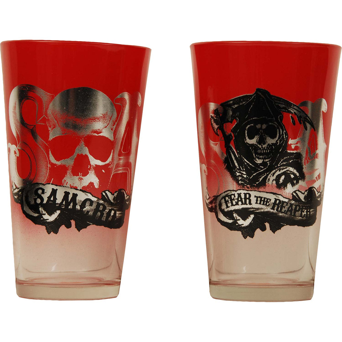Sons Of Anarchy Fear The Reaper Pub Glass Set Front