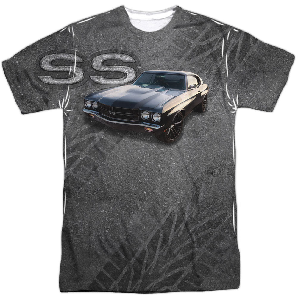 Chevy Muscle Chevelle Ss 100% Poly Front/Back Print Sublimation T-shirt